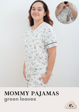 Load image into Gallery viewer, Mommy Pajamas - GREEN LEAVES