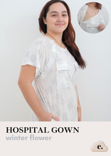 Load image into Gallery viewer, Hospital Gown - WINTER FLOWER
