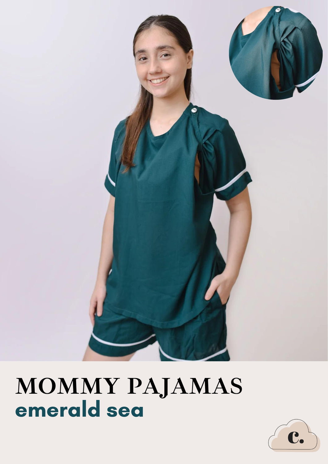 Mommy Pajamas - EMERALD SEA