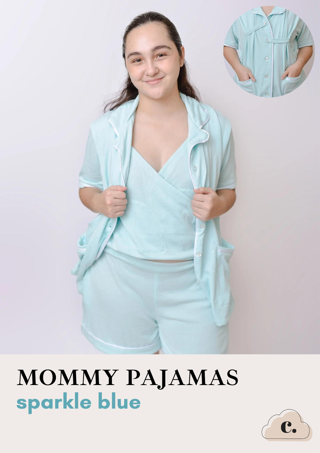 Mommy Pajamas - SPARKLE BLUE