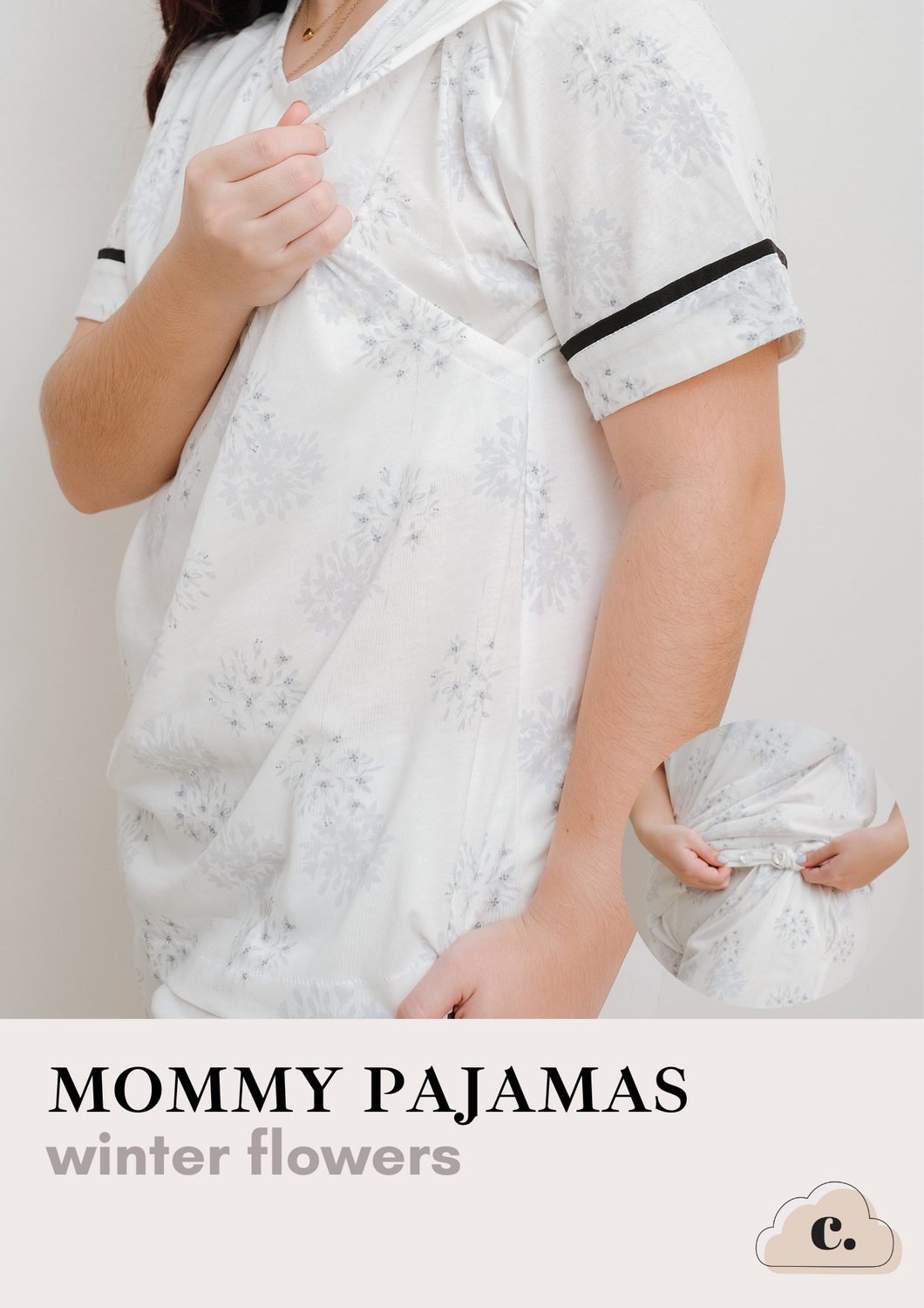 Mommy Pajamas - WINTER FLOWERS