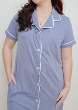 Load image into Gallery viewer, Mommy Sleepwear - BLUE WHITE
